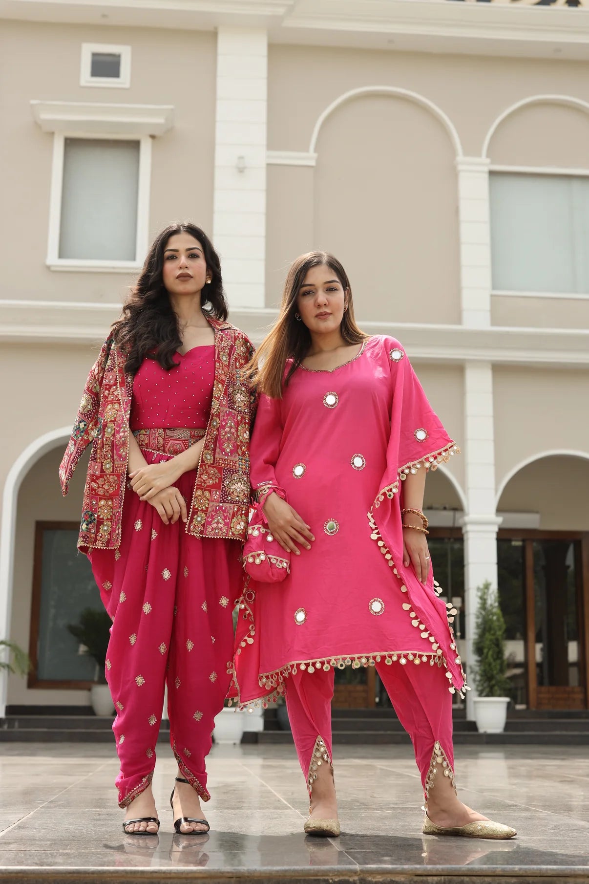 Three Piece Pink Festive Coord Set