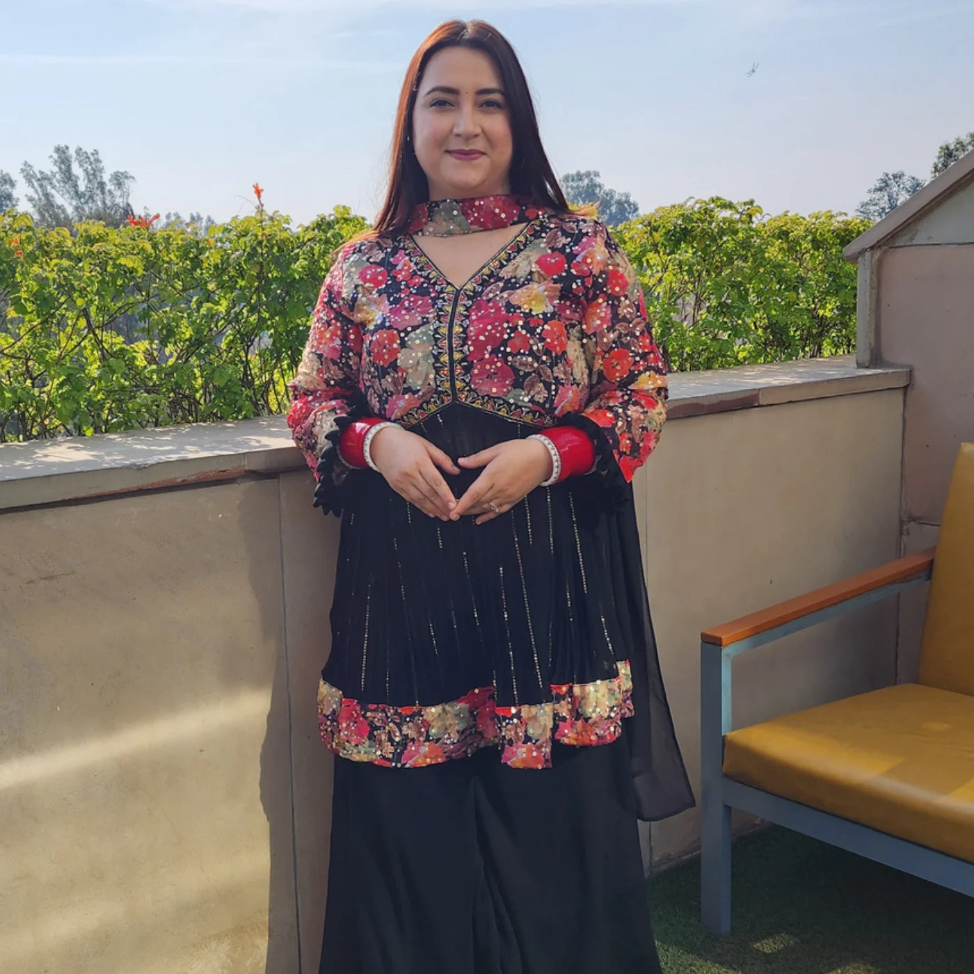 Black Georgette Party Wear Dress