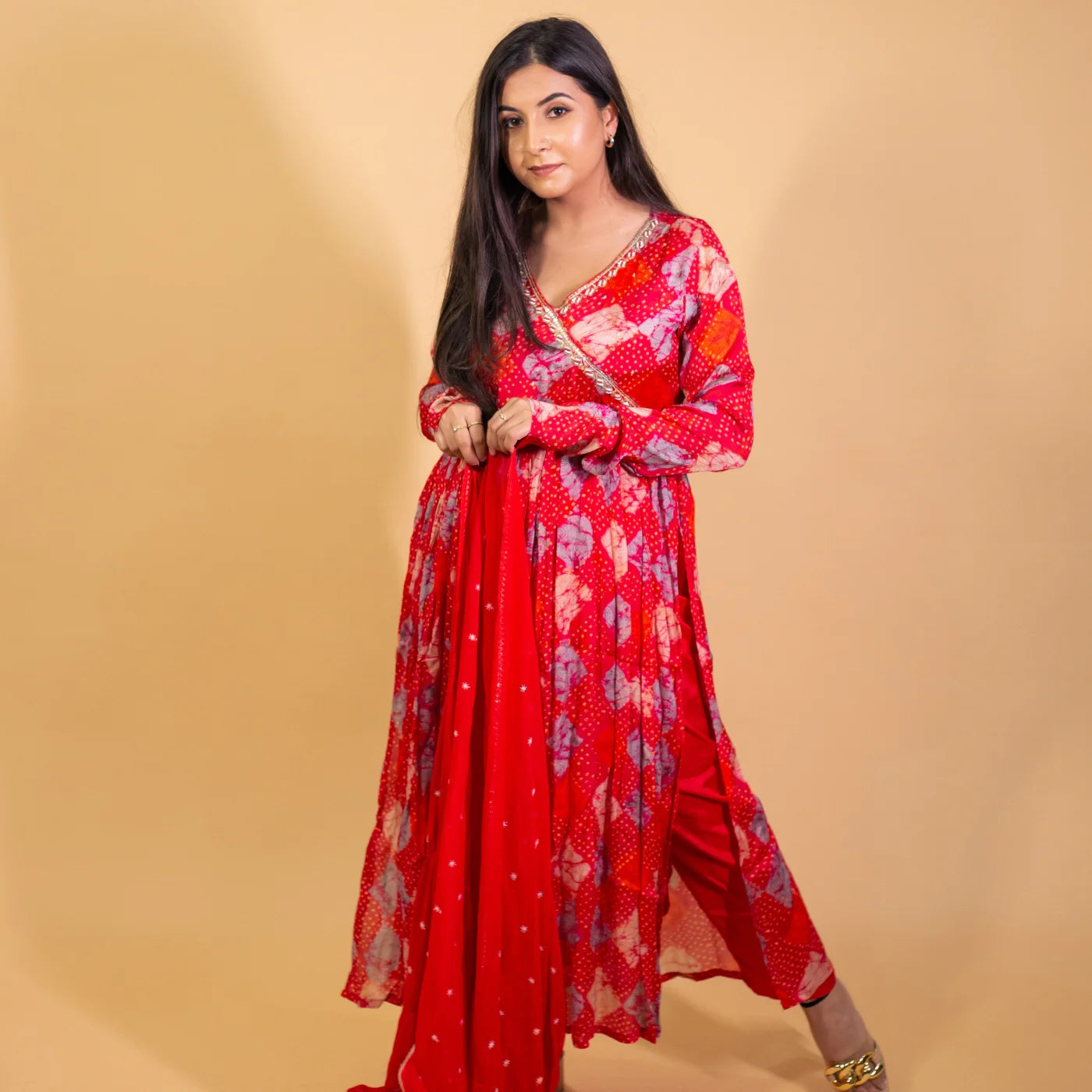Anarkali Reddish Love Suit