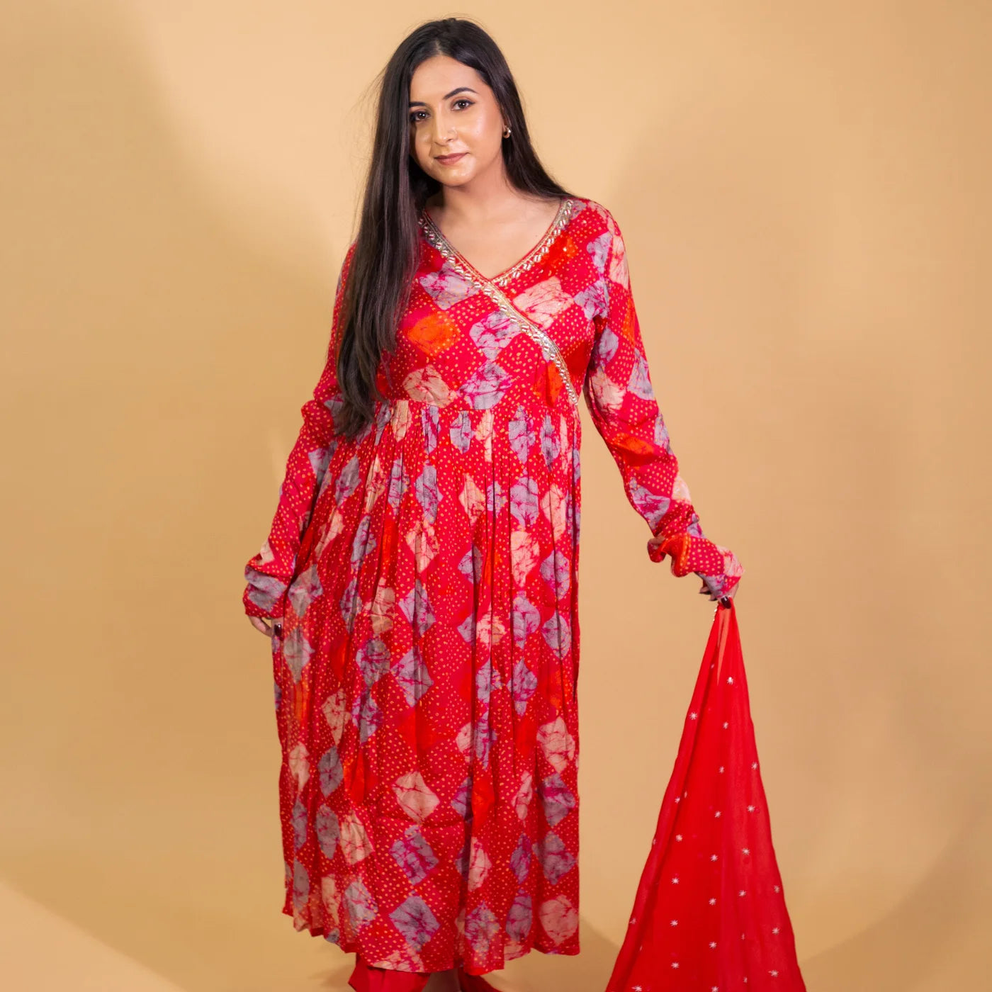 Anarkali Reddish Love Suit