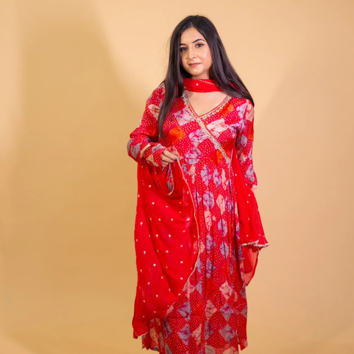 Anarkali Reddish Love Suit
