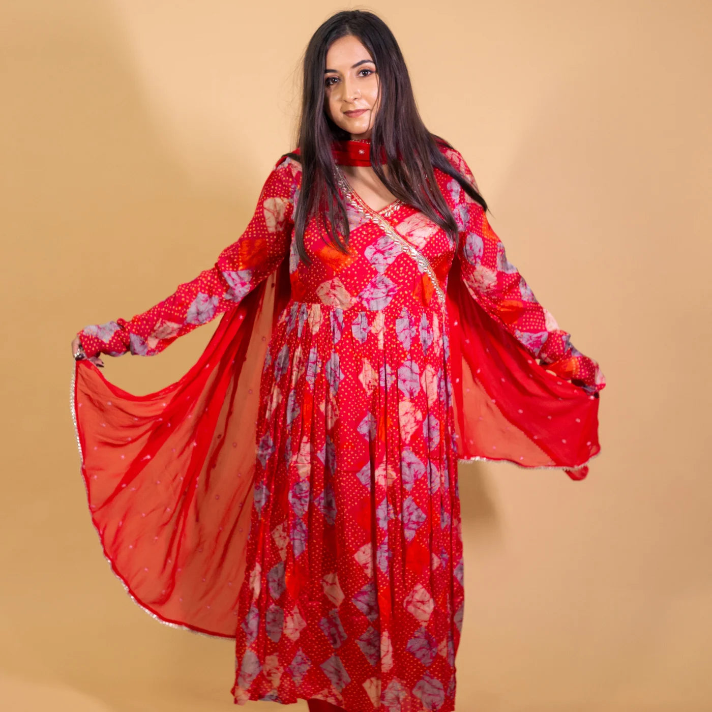 Anarkali Reddish Love Suit
