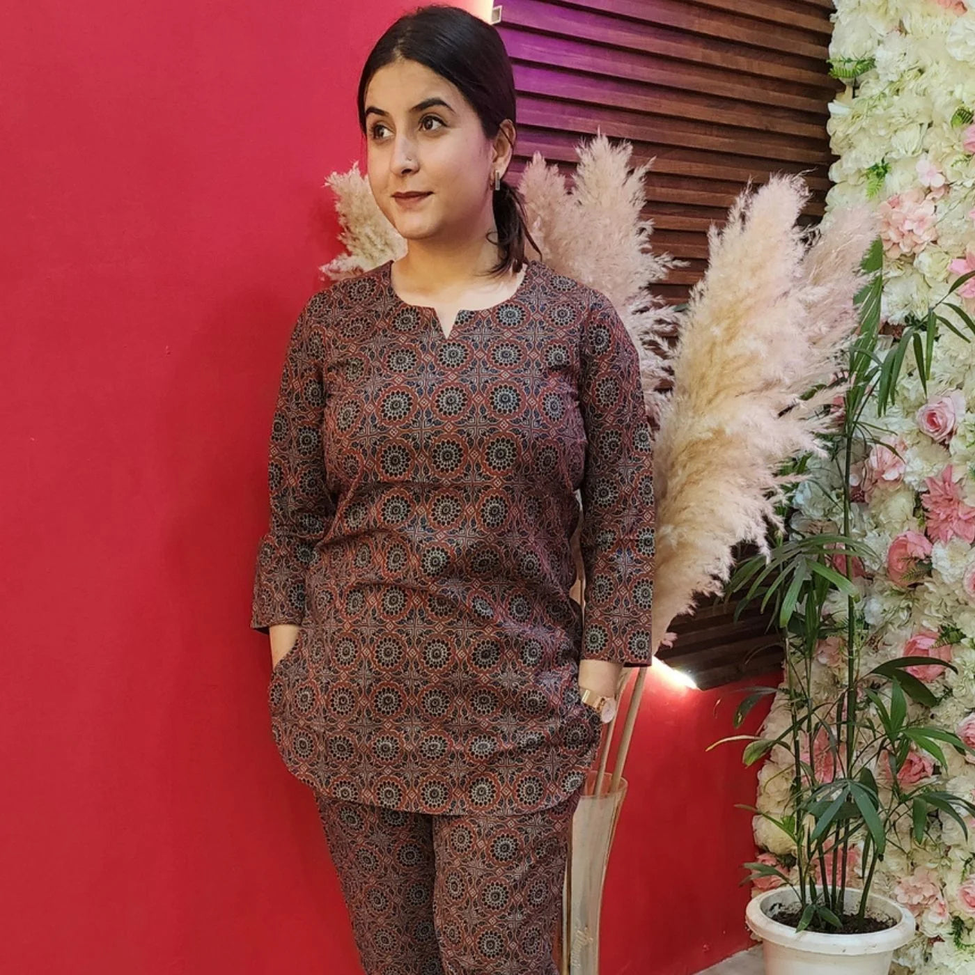 Black & Brown Cotton Cord Set