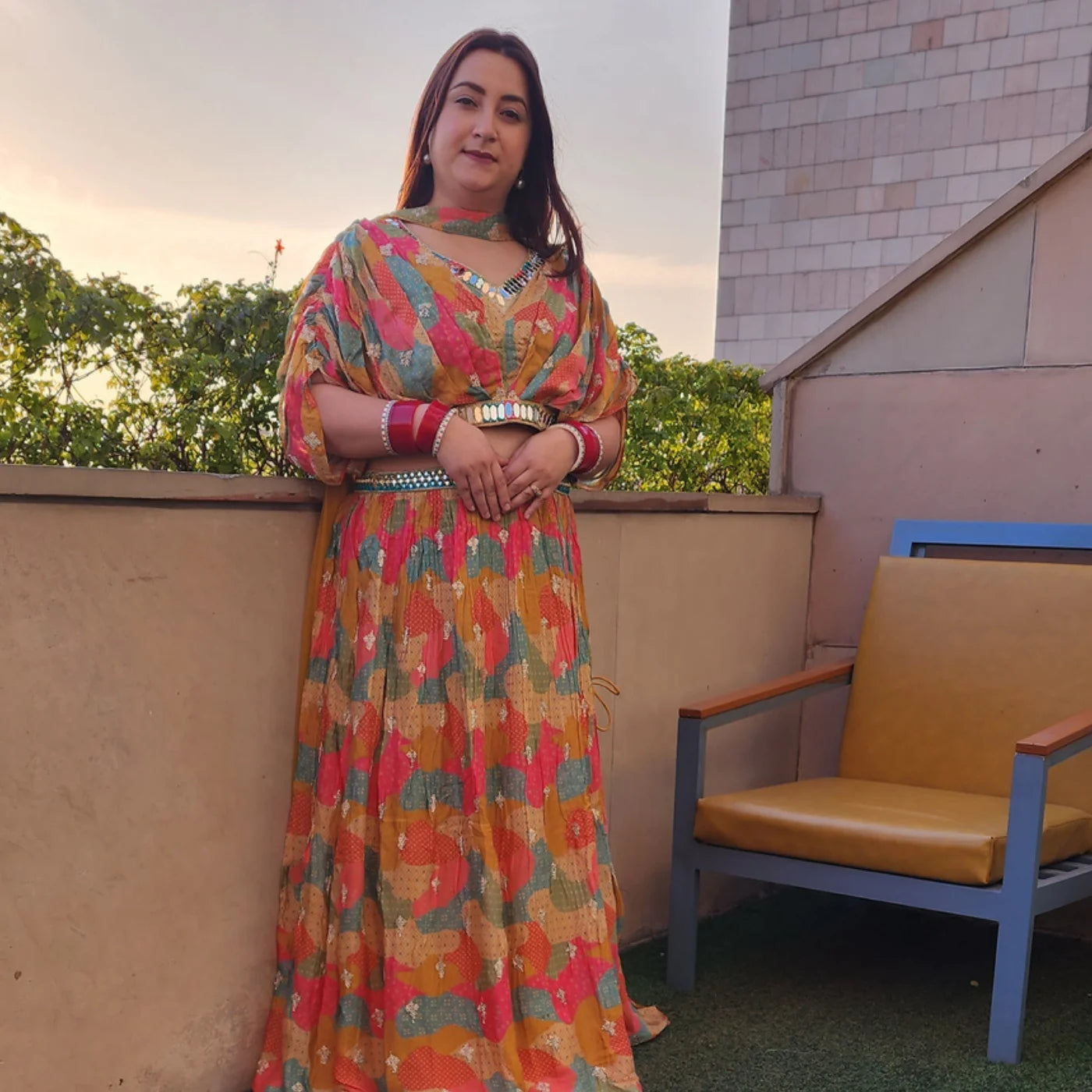 Haldi Multi Color Lehnga
