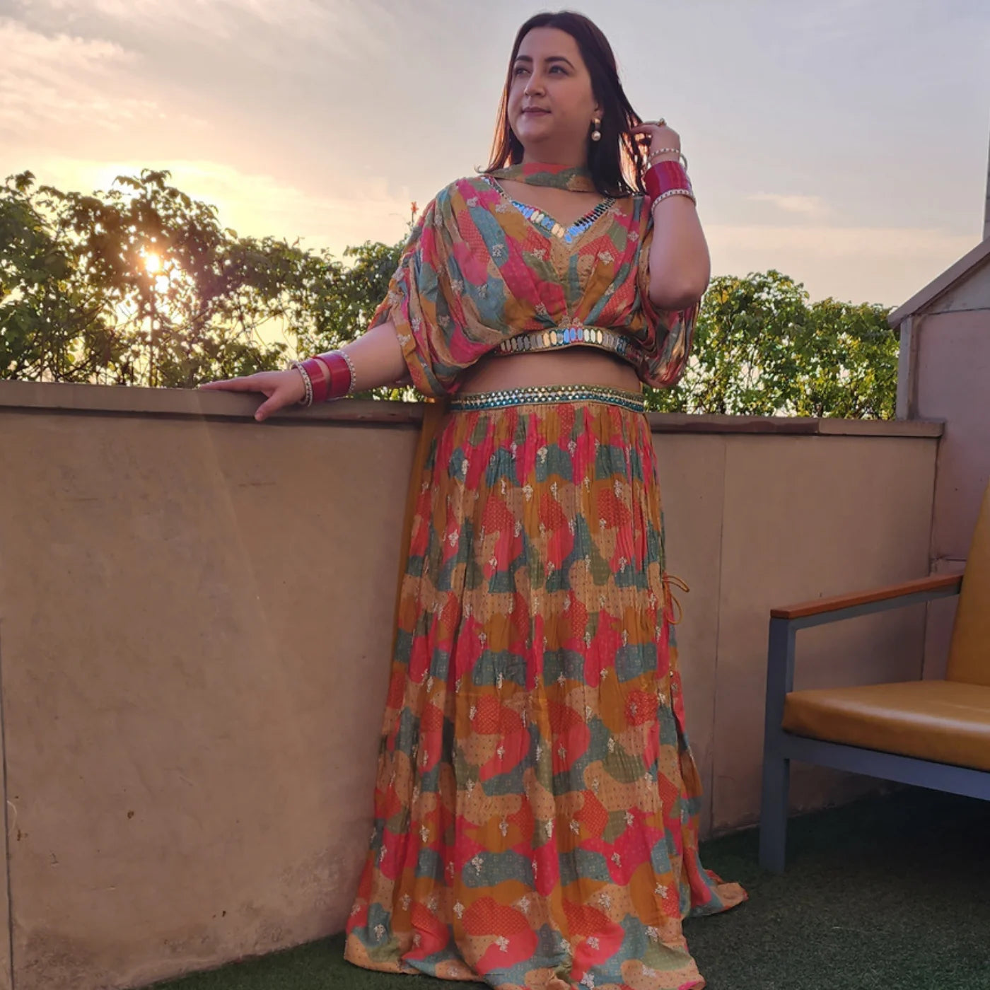 Haldi Multi Color Lehnga