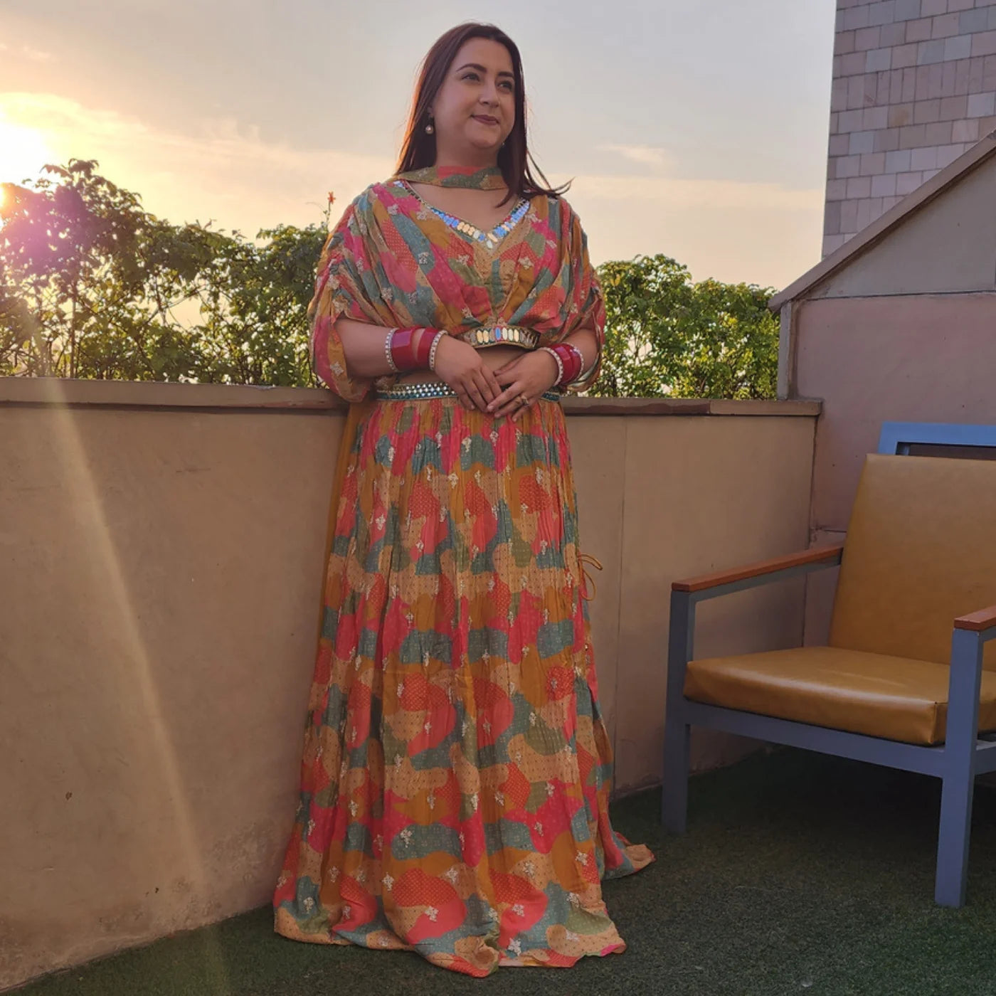 Haldi Multi Color Lehnga