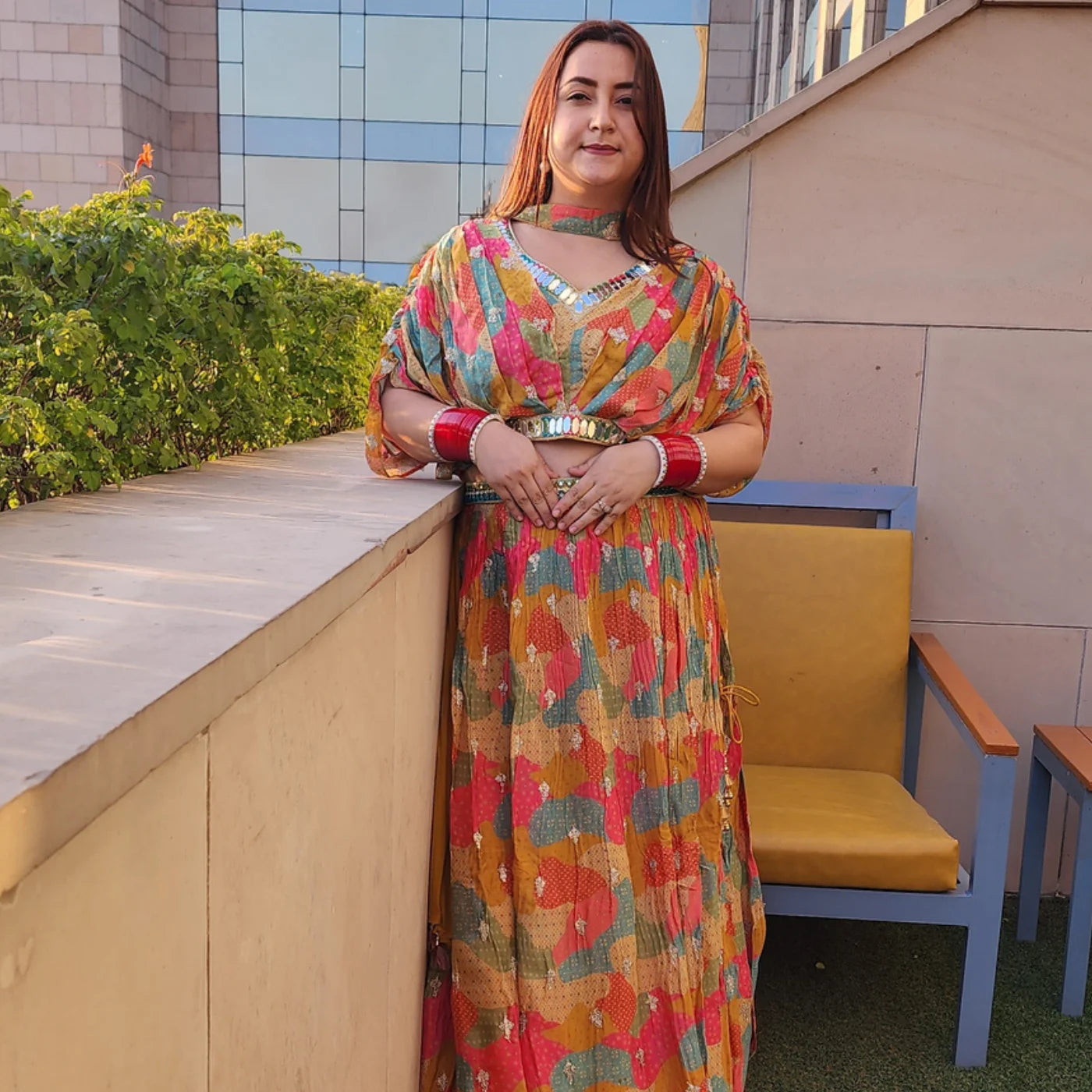Haldi Multi Color Lehnga