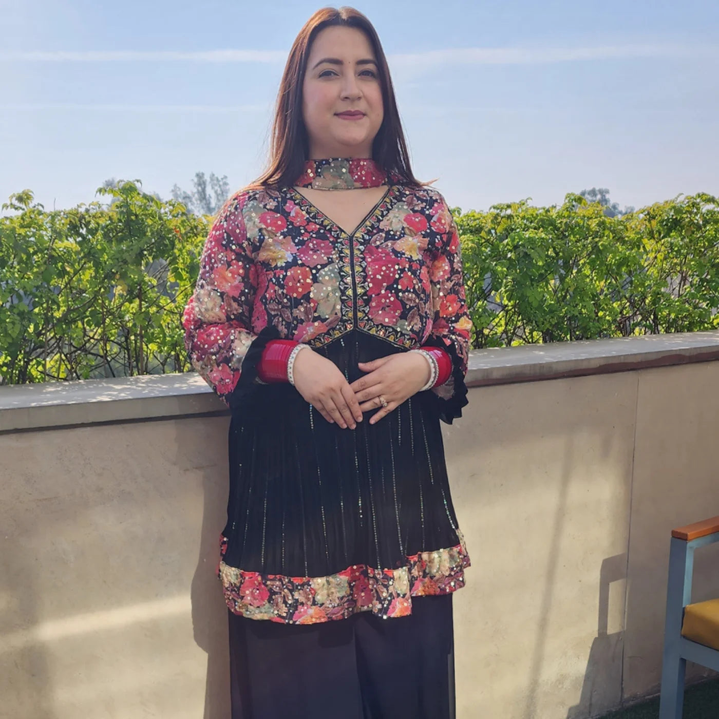 Black Georgette Party Wear Dress